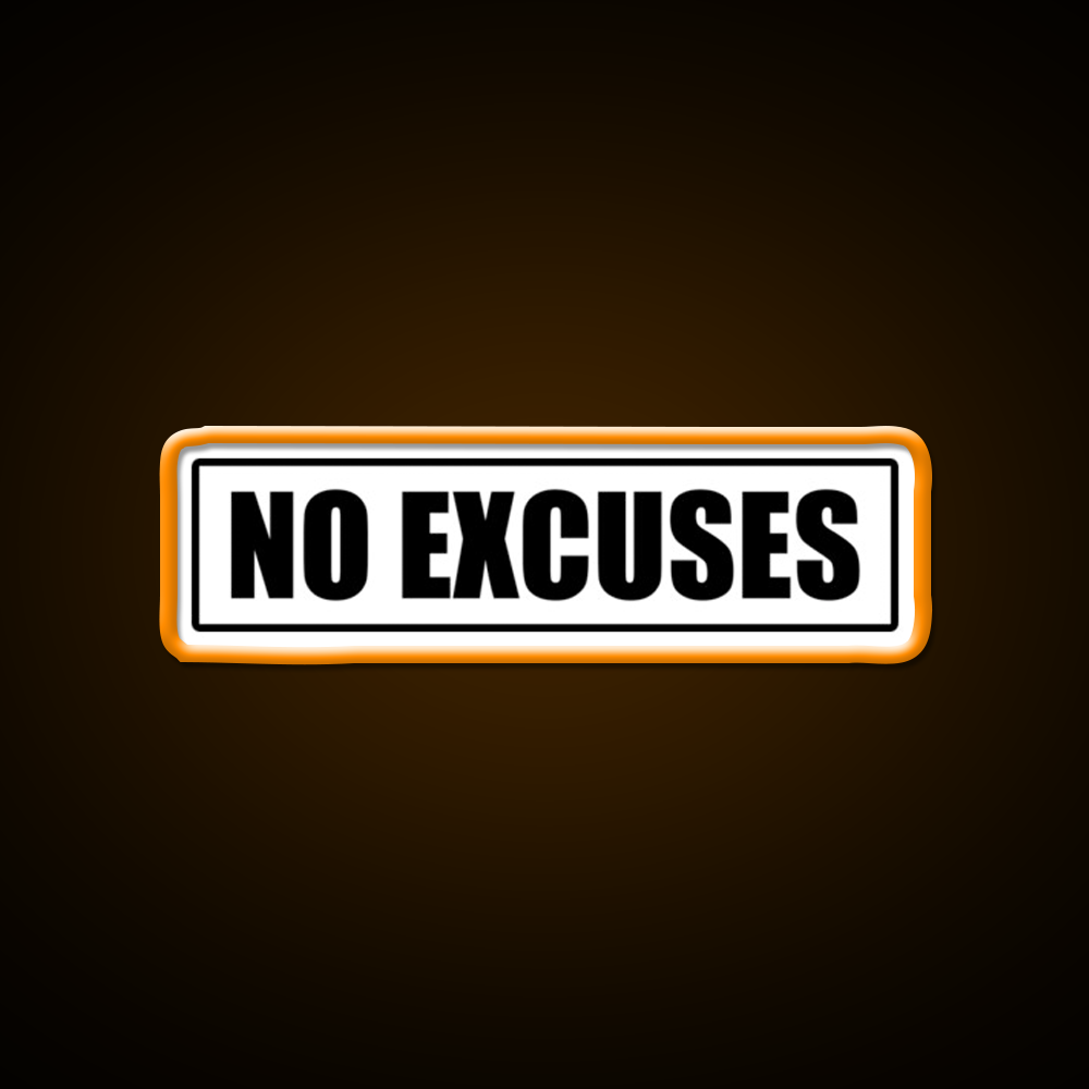 No Excuses Gym Fitness Gym Fitness Led Neon Sign Gym Room Sign Rgb Color