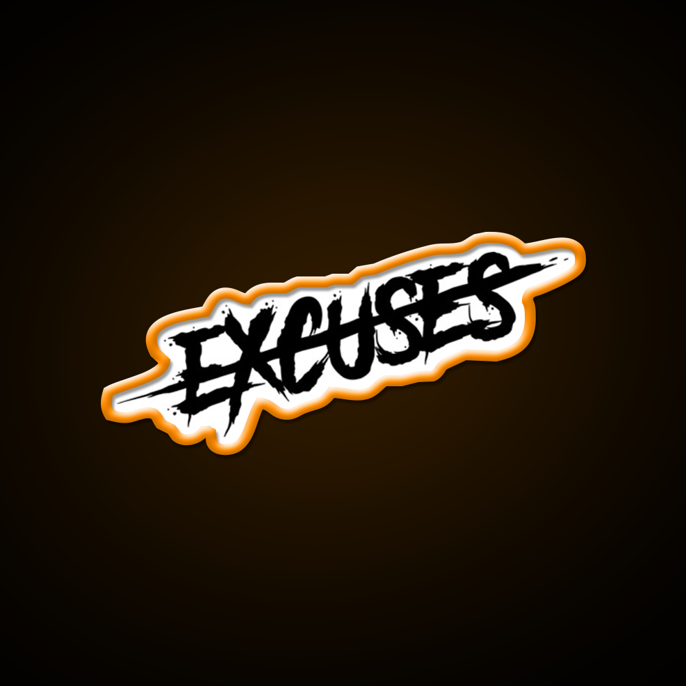 No Excuses Gym Fitness Led Neon Sign Rgb Color