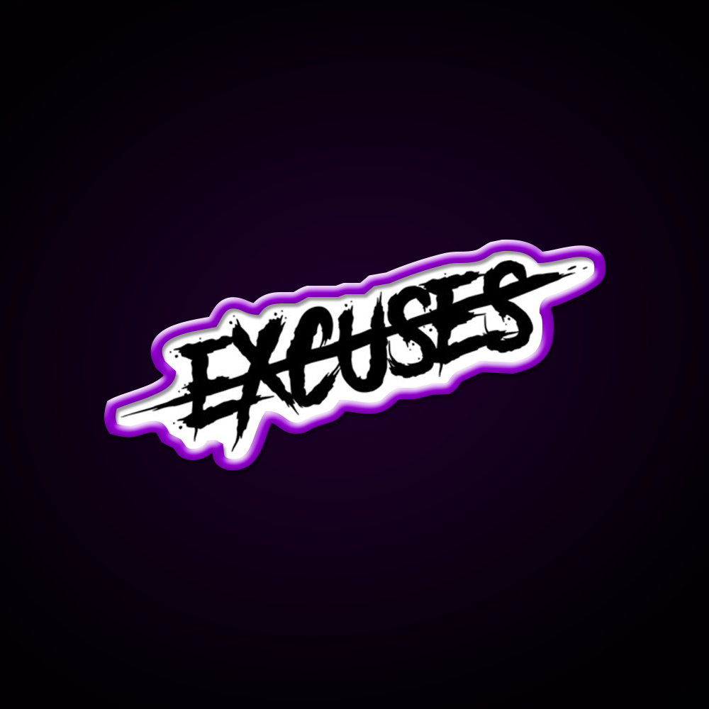 No Excuses Gym Fitness Led Neon Sign Rgb Color