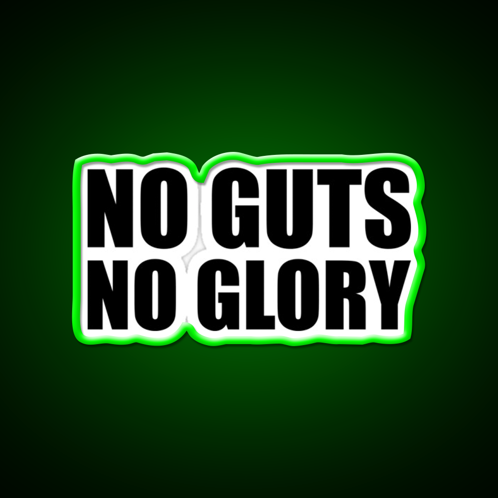 No Guts No Glory Gym Gym Fitness Led Neon Sign Rgb Color