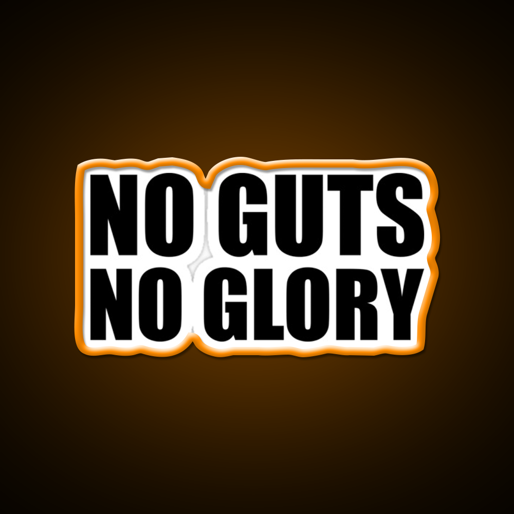 No Guts No Glory Gym Gym Fitness Led Neon Sign Rgb Color