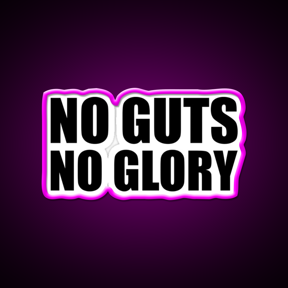 No Guts No Glory Gym Gym Fitness Led Neon Sign Rgb Color