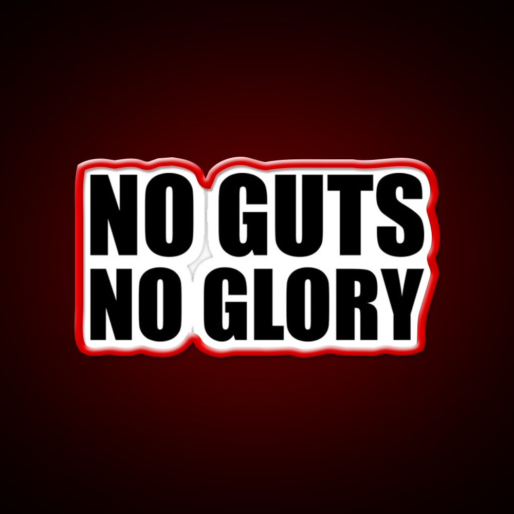No Guts No Glory Gym Gym Fitness Led Neon Sign Rgb Color