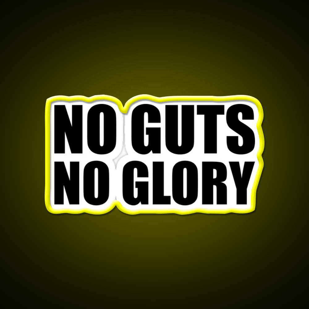 No Guts No Glory Gym Gym Fitness Led Neon Sign Rgb Color