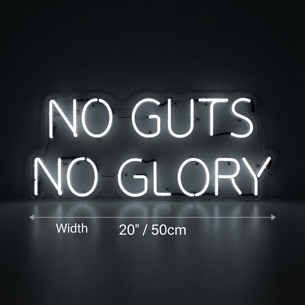 No Guts No Glory LED Neon Sign - 04 Size Image