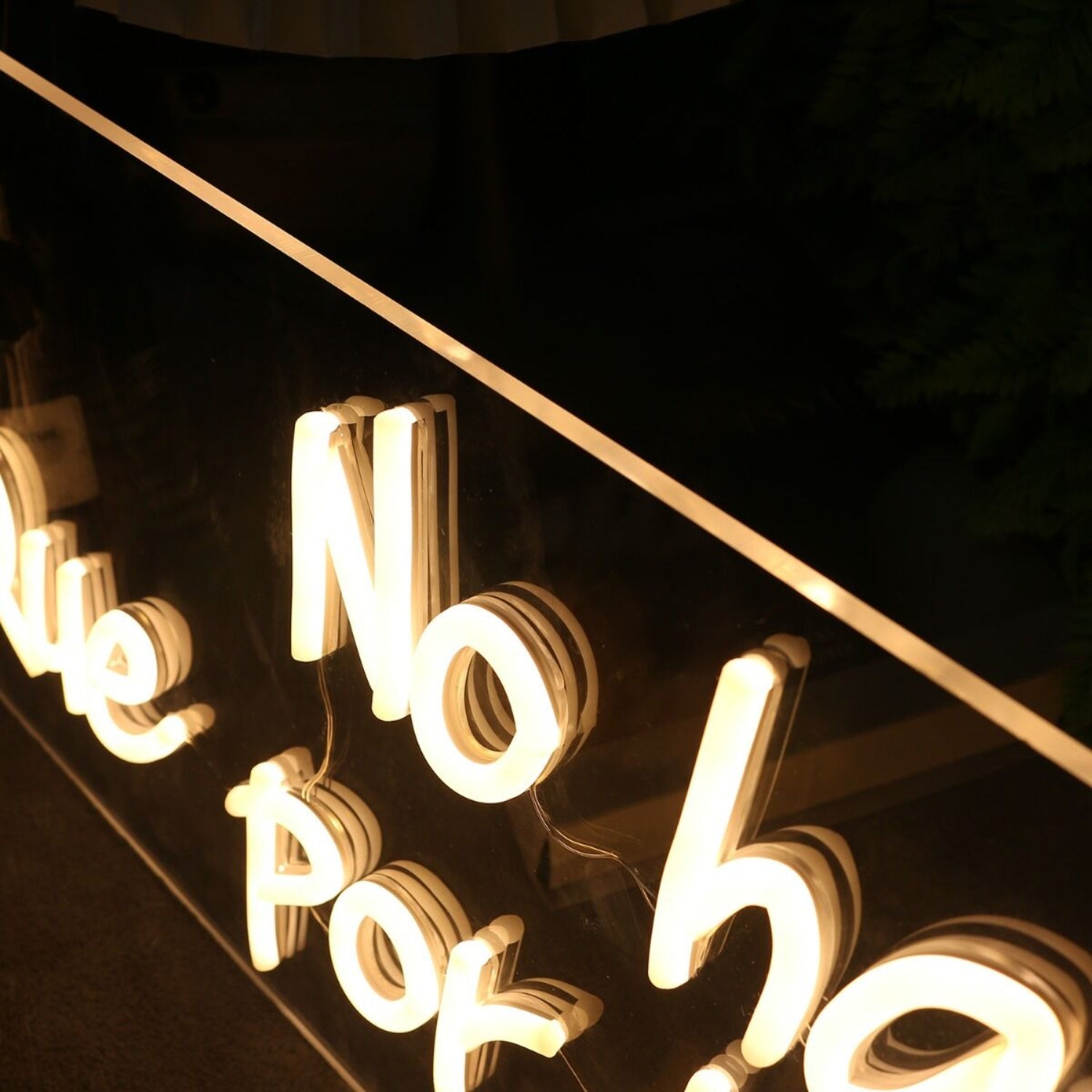 No Hay Mal Que Por Bn No Venga Yellow Led Neon Sign - Shineneon