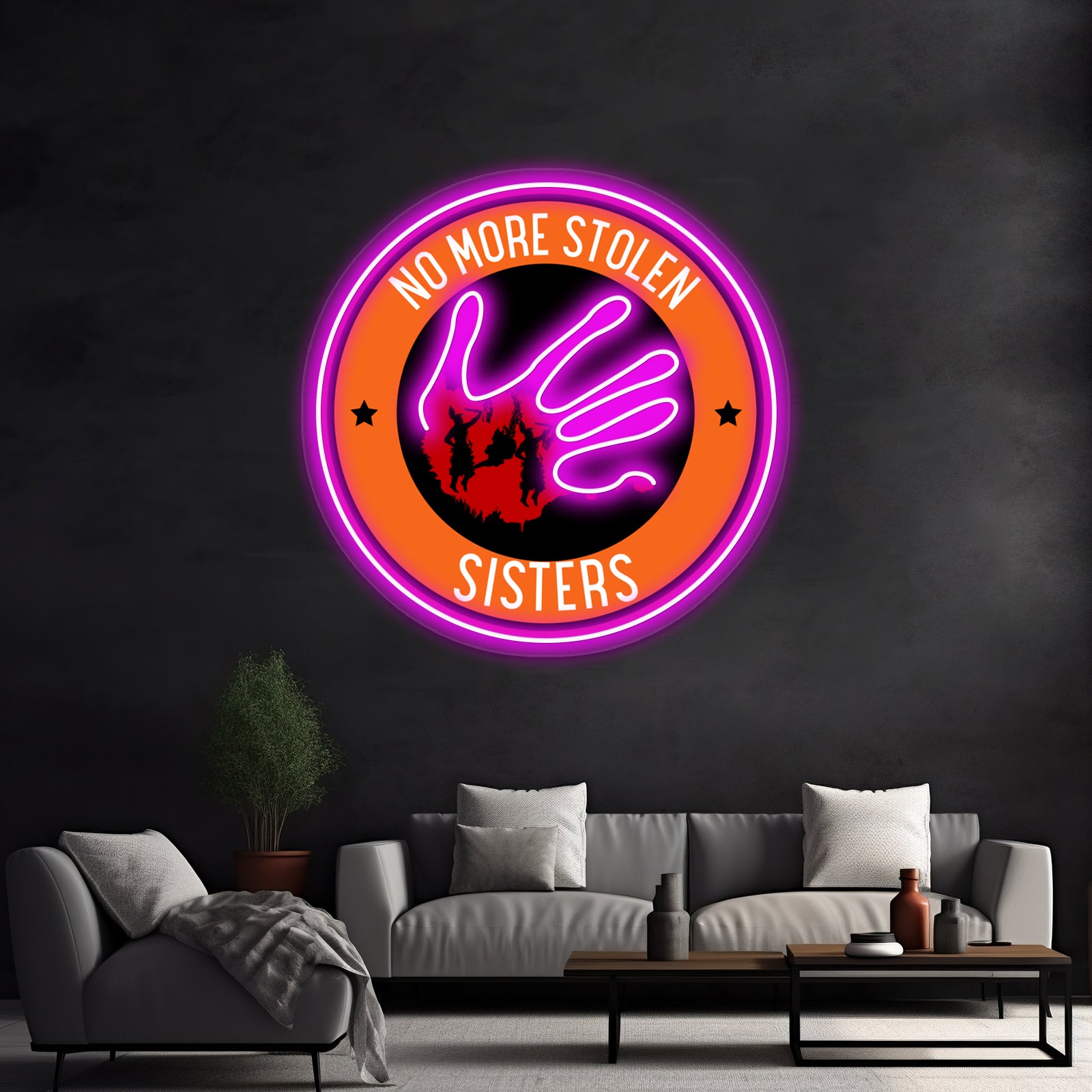 No More Stolen Sisters Wall Artwork Neon Signs | Shineneon