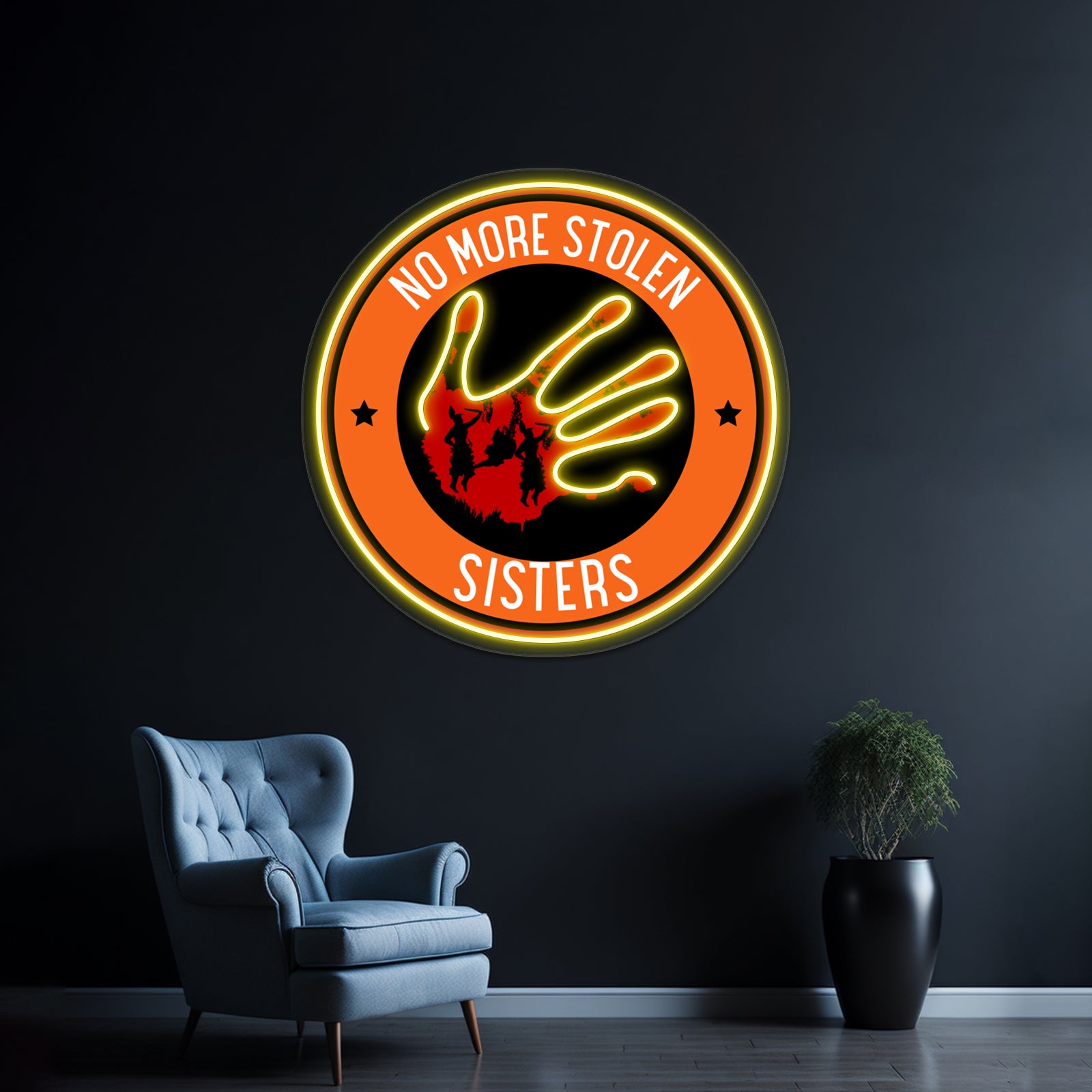 No More Stolen Sisters Wall Artwork Neon Signs | Shineneon