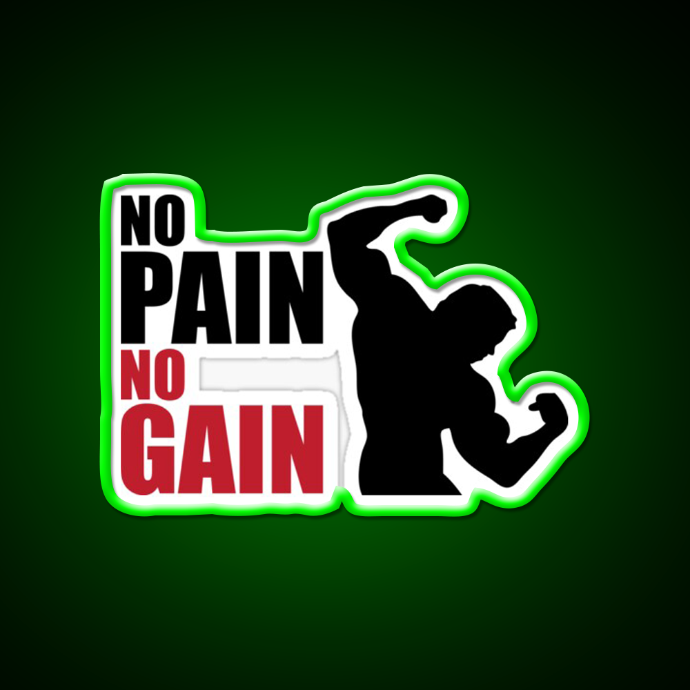 No Pain No Gain Gym Fitness Led Neon Sign Rgb Color