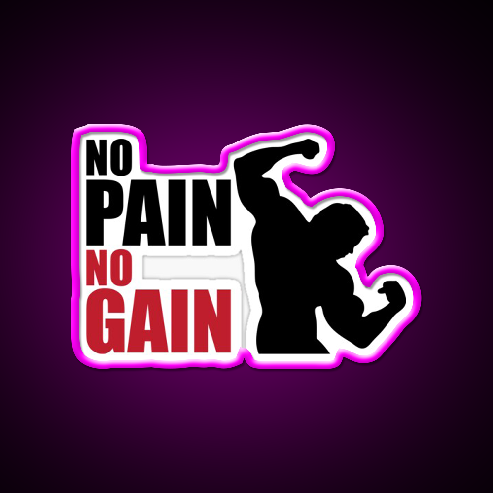 No Pain No Gain Gym Fitness Led Neon Sign Rgb Color