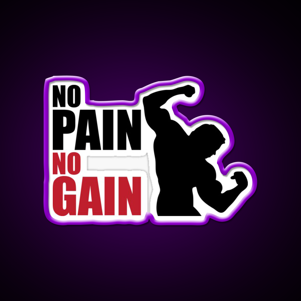 No Pain No Gain Gym Fitness Led Neon Sign Rgb Color