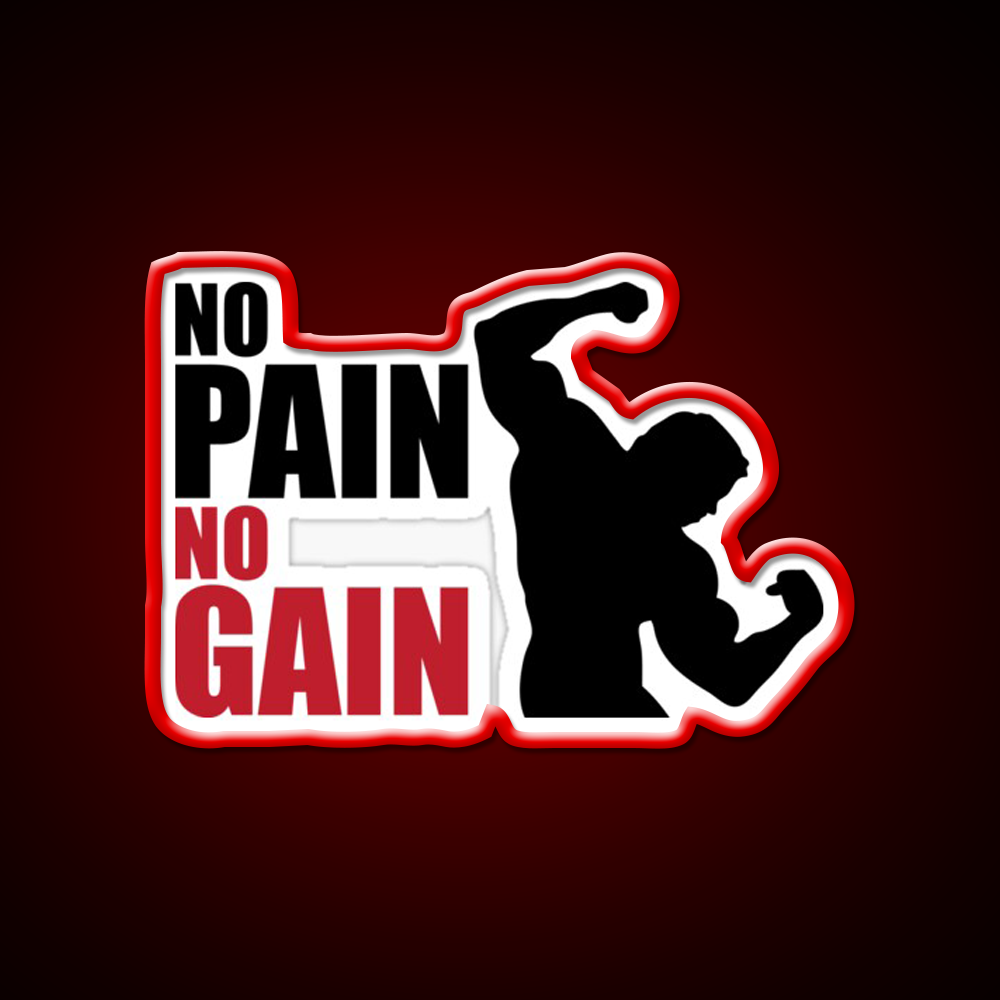 No Pain No Gain Gym Fitness Led Neon Sign Rgb Color