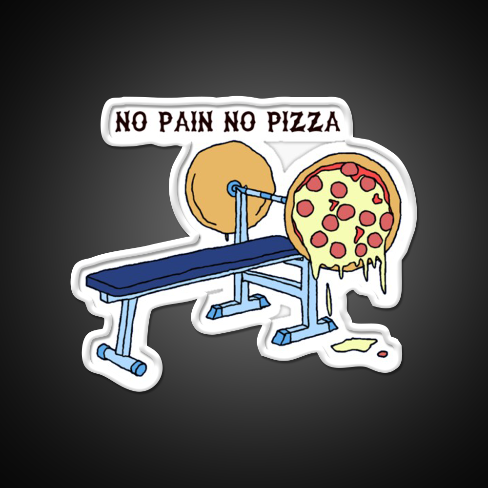 No Pain No Pizza Gym Fitness Led Neon Sign Rgb Color