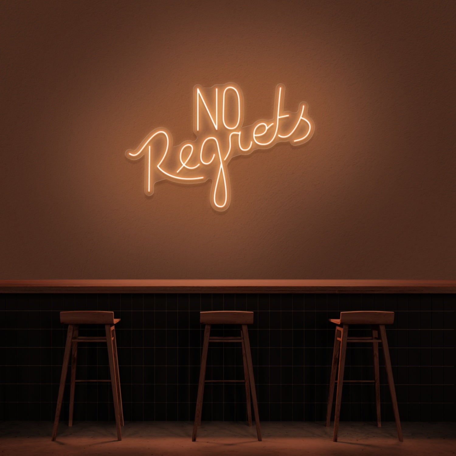 No Regrets Neon Sign | Shineneon