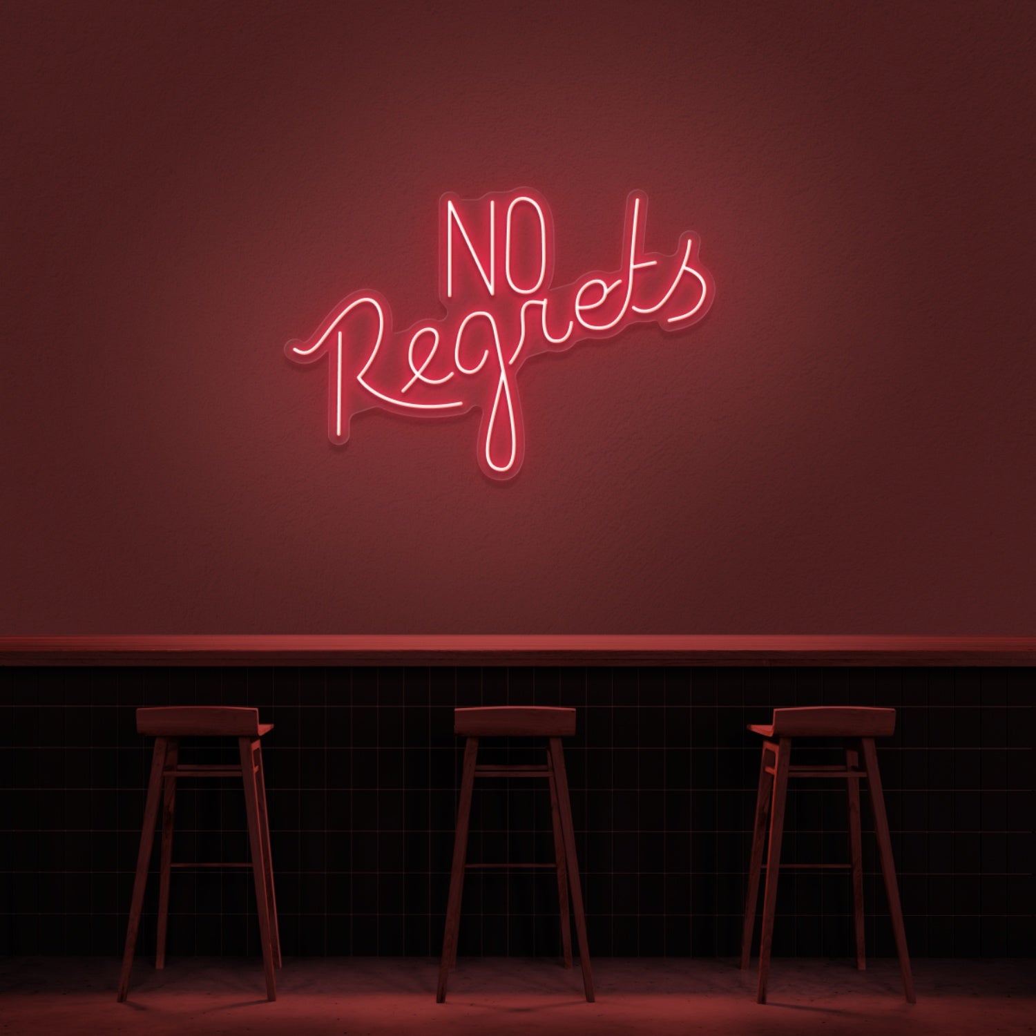 No Regrets Neon Sign | Shineneon