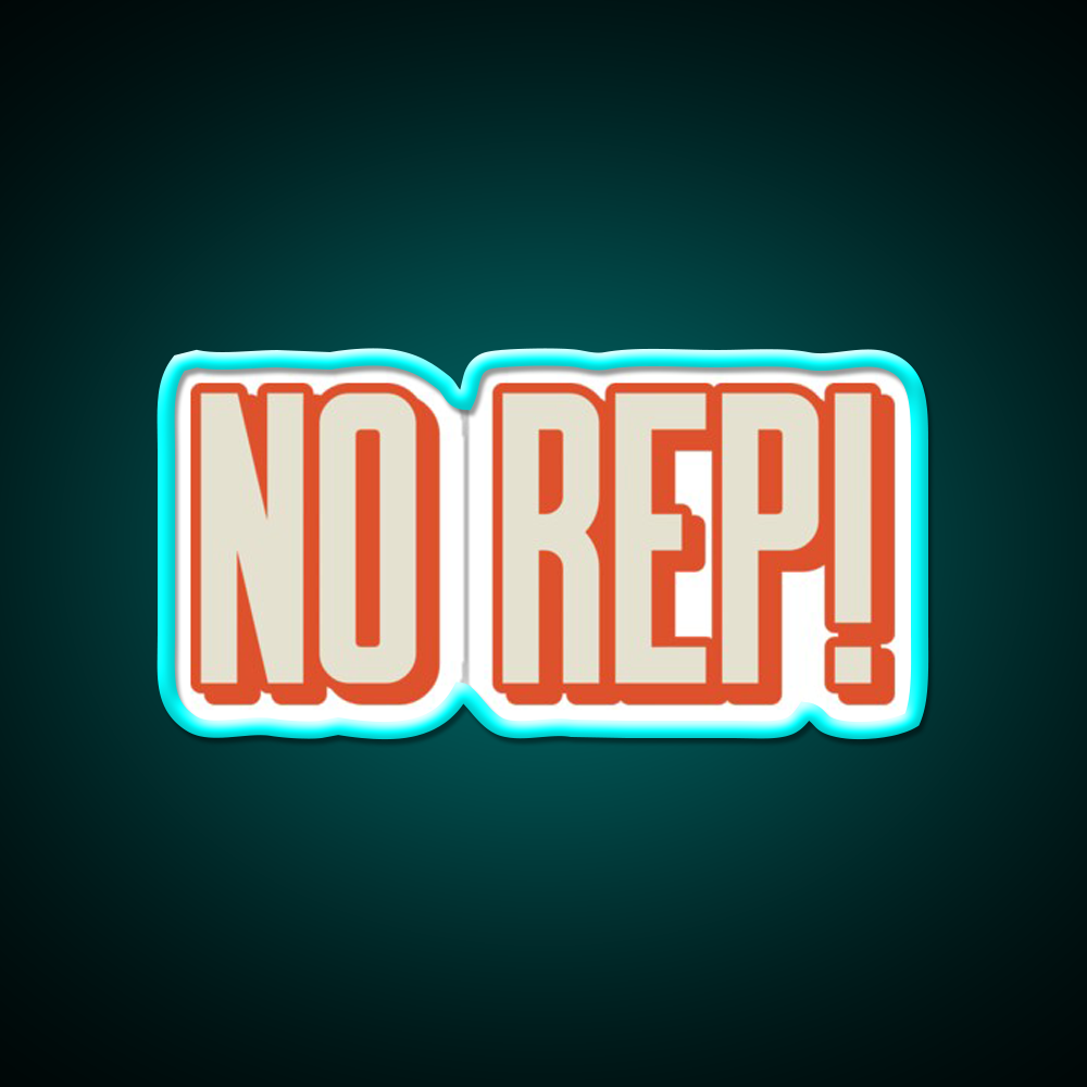 No Rep Gym Fitness Led Neon Sign Rgb Color