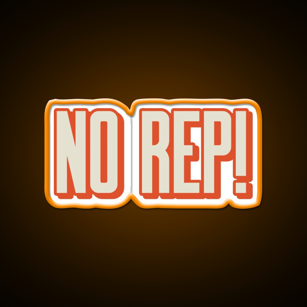 No Rep Gym Fitness Led Neon Sign Rgb Color