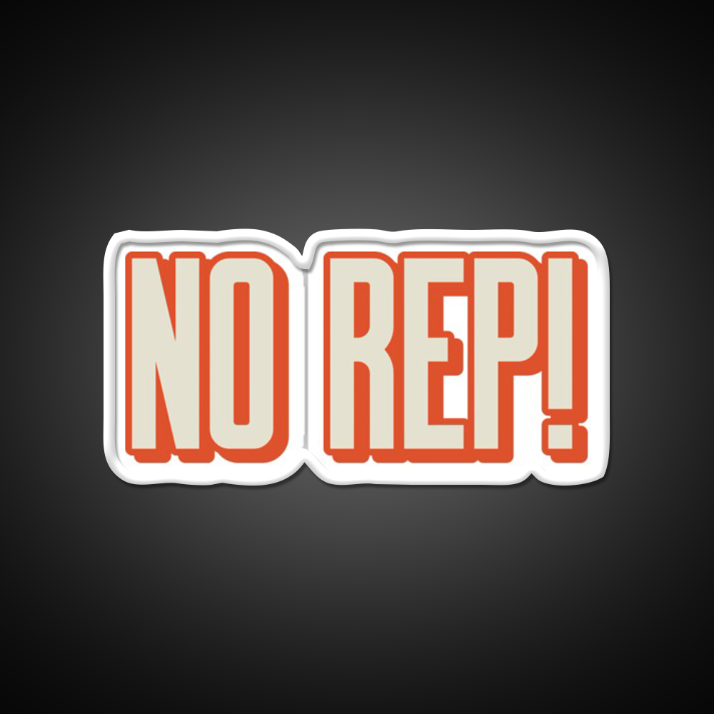 No Rep Gym Fitness Led Neon Sign Rgb Color