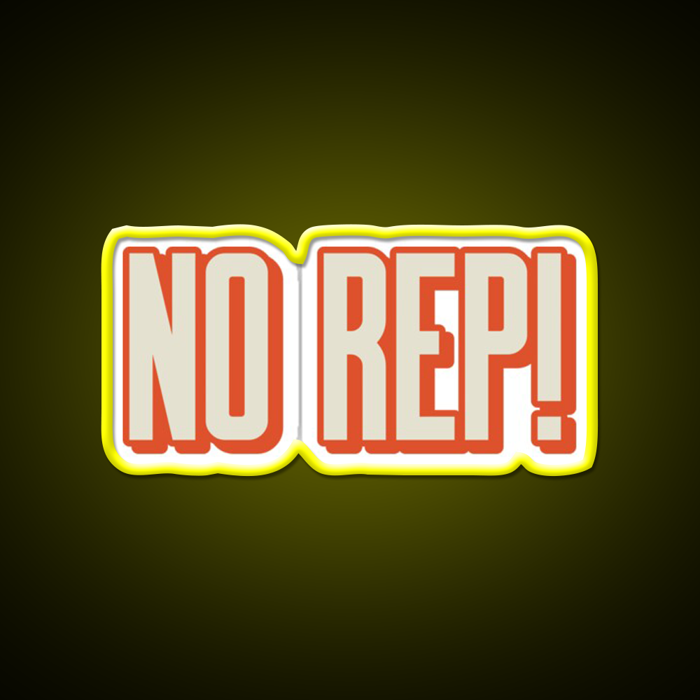 No Rep Gym Fitness Led Neon Sign Rgb Color