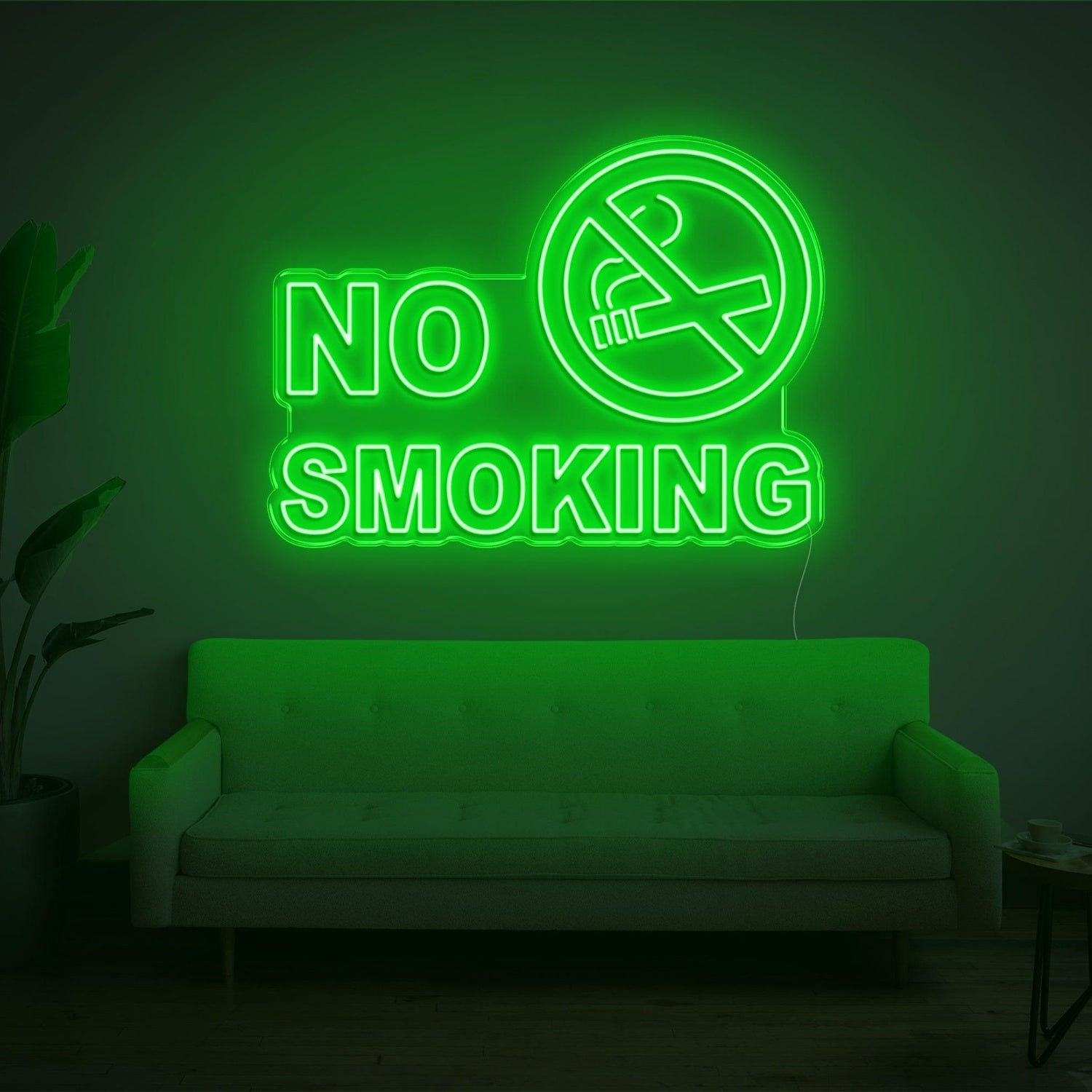 No Smoking White Led Neon Sign For Modern Indoor Decor | Shineneon