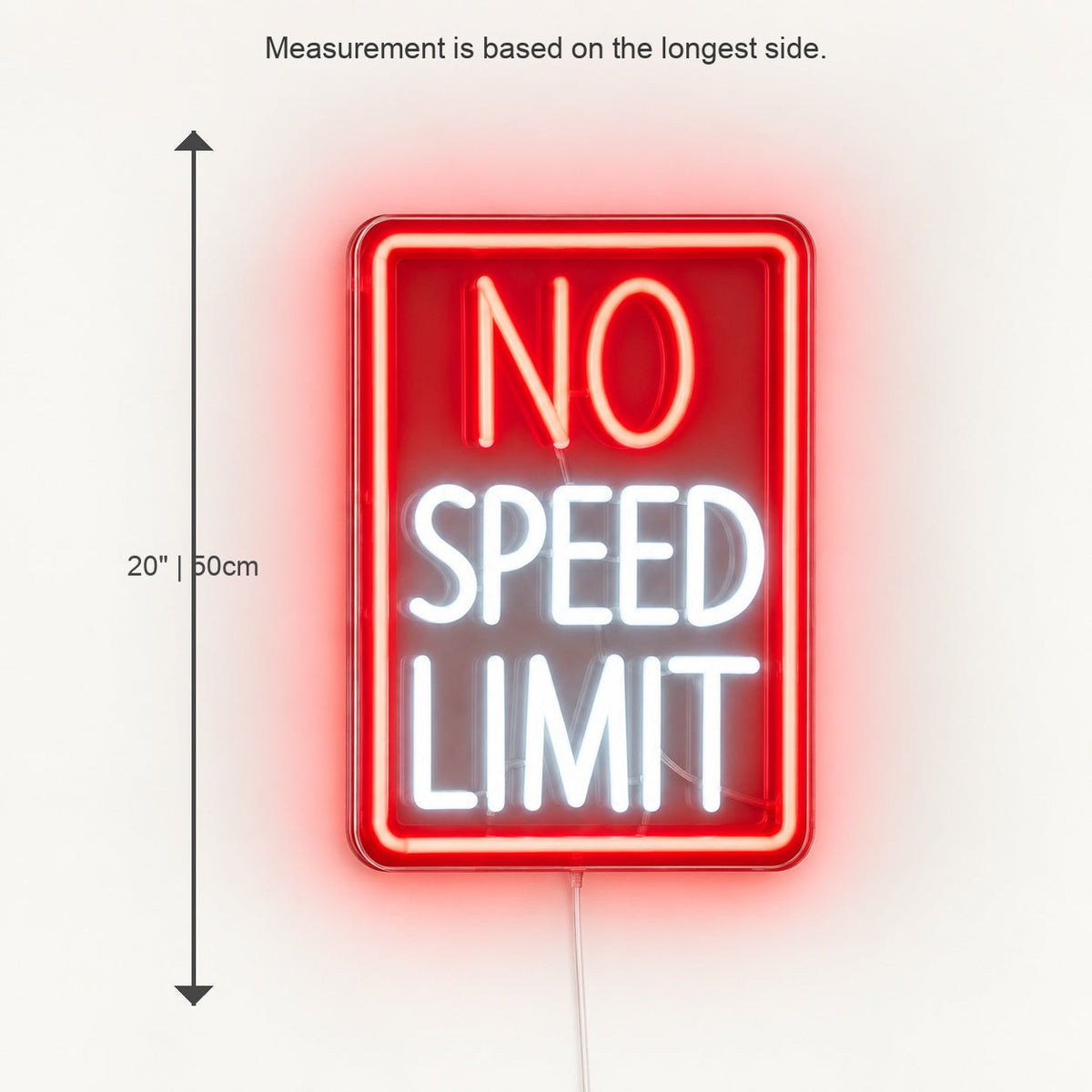 No Speed Limit Garage LED Neon Sign - Shineneon