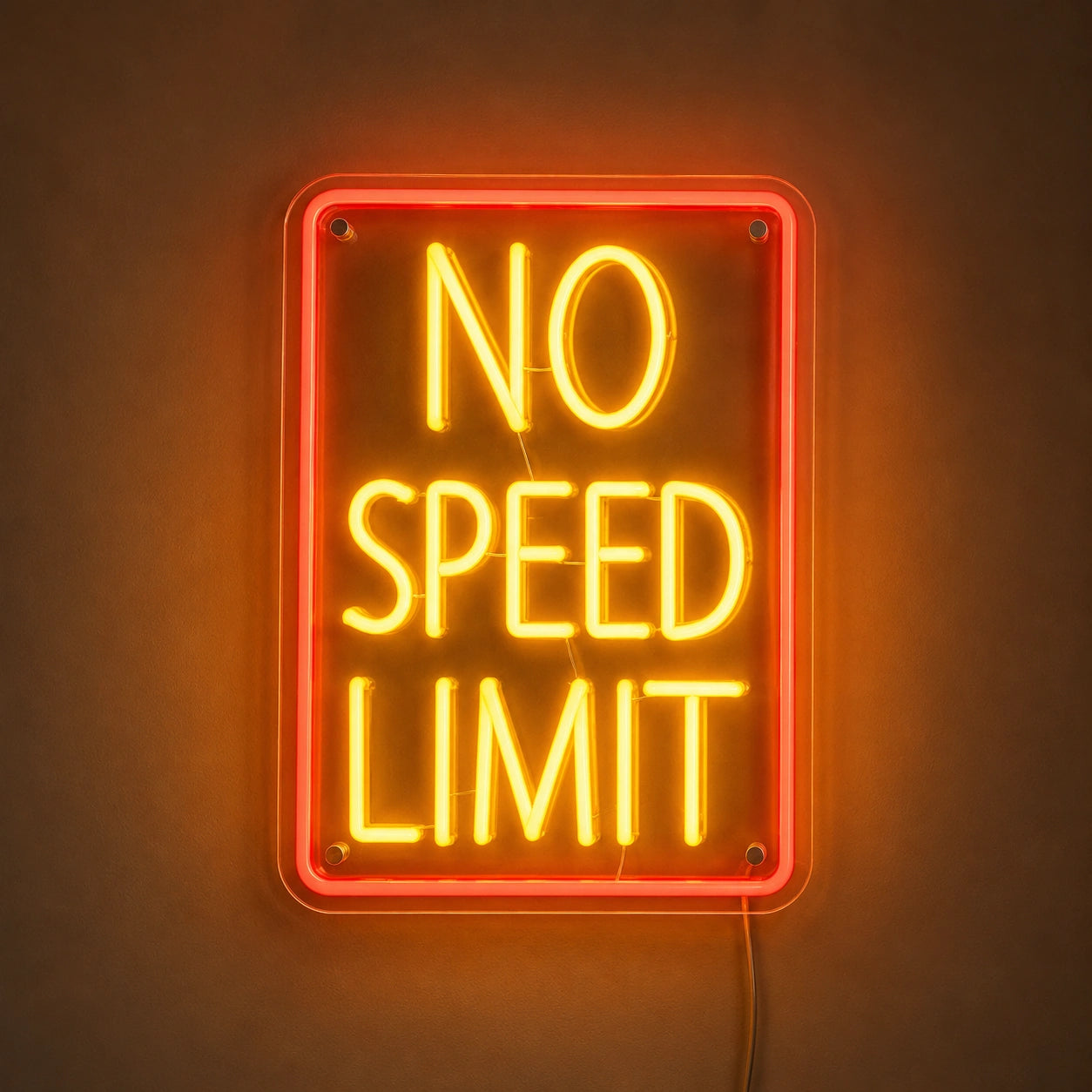No Speed Limit Neon Sign LED Neon Sign high-converting product image