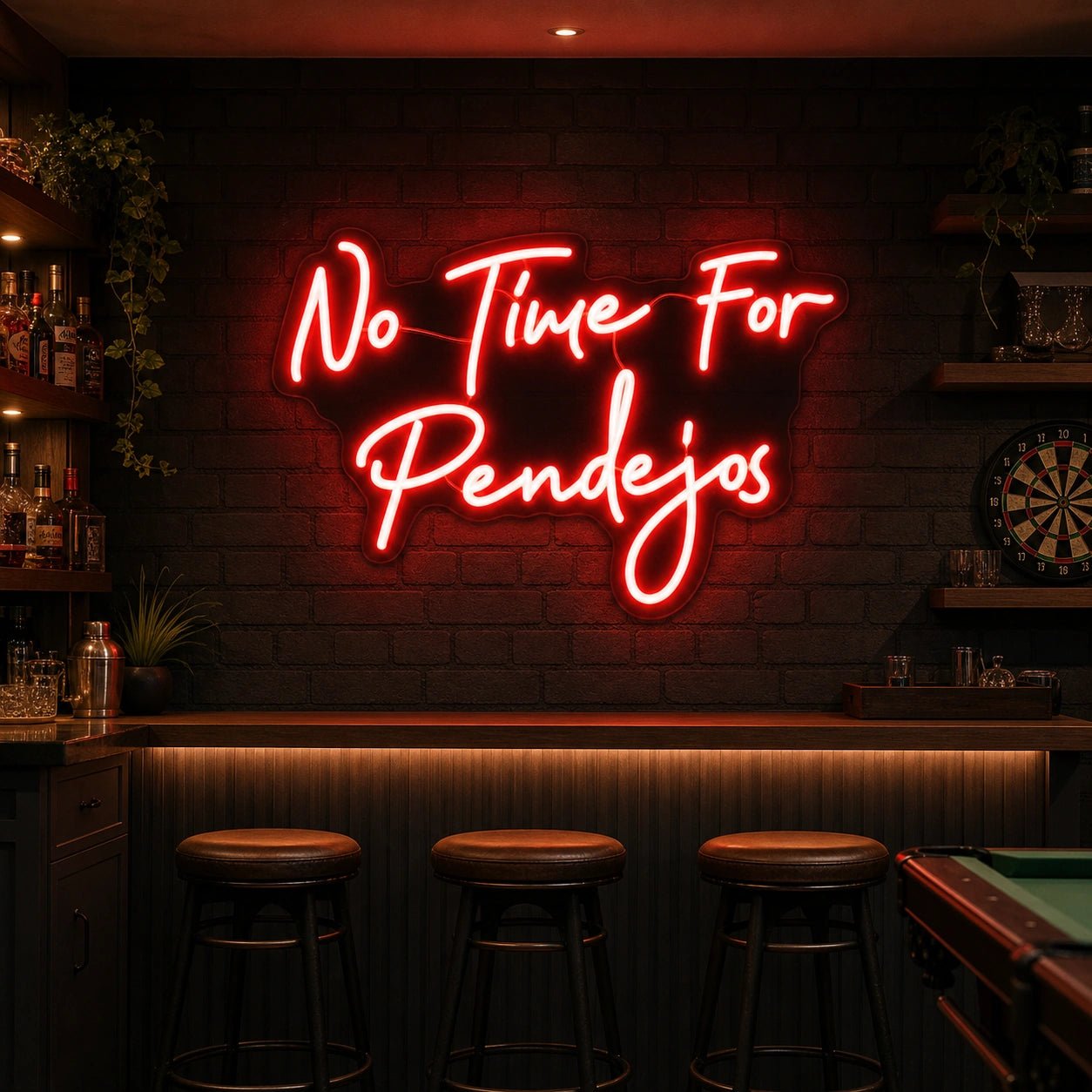 No Time For Pedigos LED Neon Sign Garage Man Cave Neon Sign - Shineneon