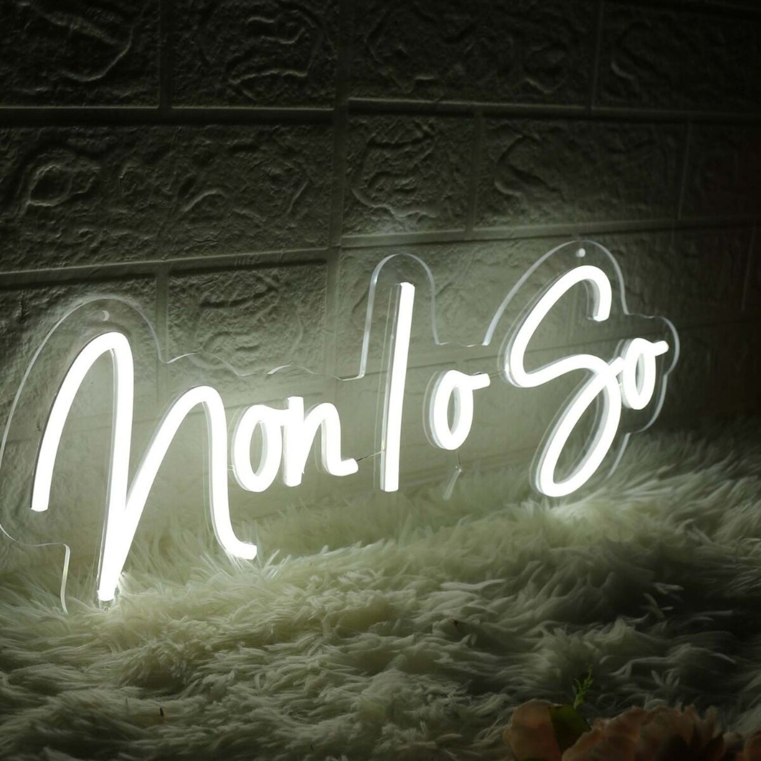Non Lo So White Led Neon Sign - Shineneon