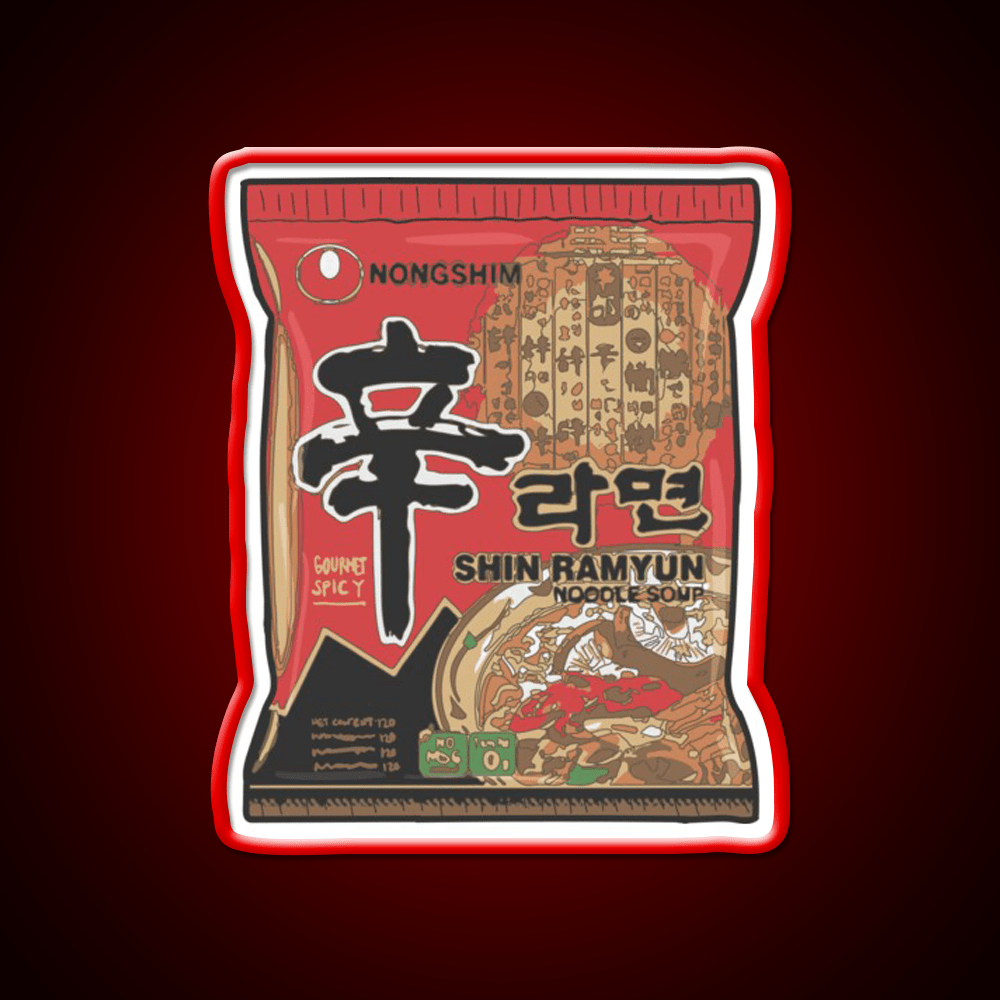 Nong Shim Ramyun Snack Food Led Neon Sign Rgb Color - Shineneon