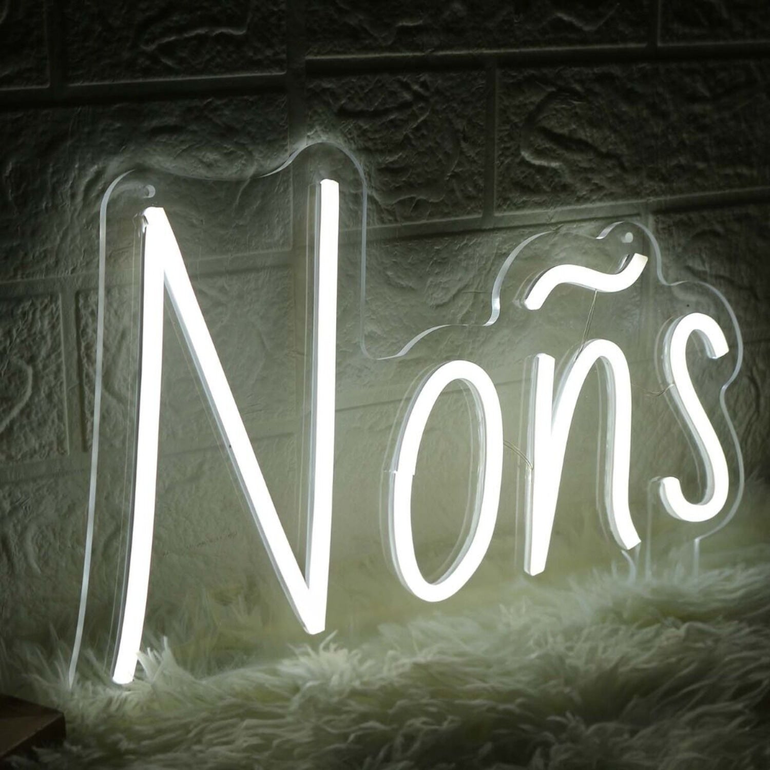 Nons White Led Neon Sign - Shineneon