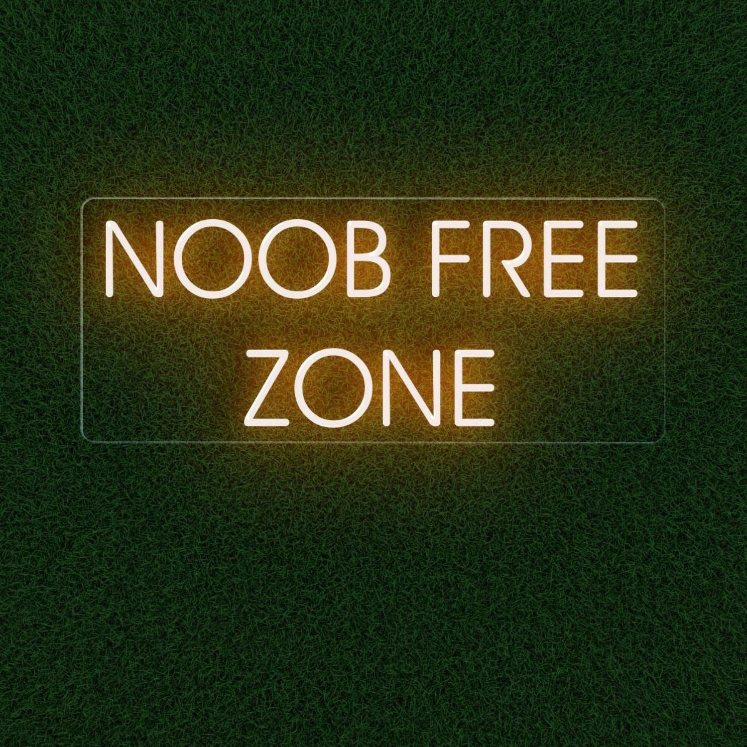 Noob Free Zone Red Led Neon Sign For Gaming Room Decor | Shineneon