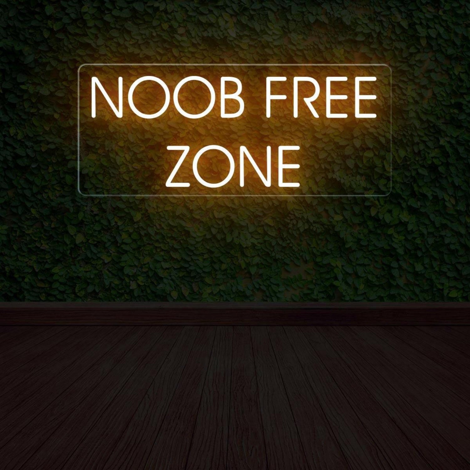Noob Free Zone Red Led Neon Sign For Gaming Room Decor | Shineneon