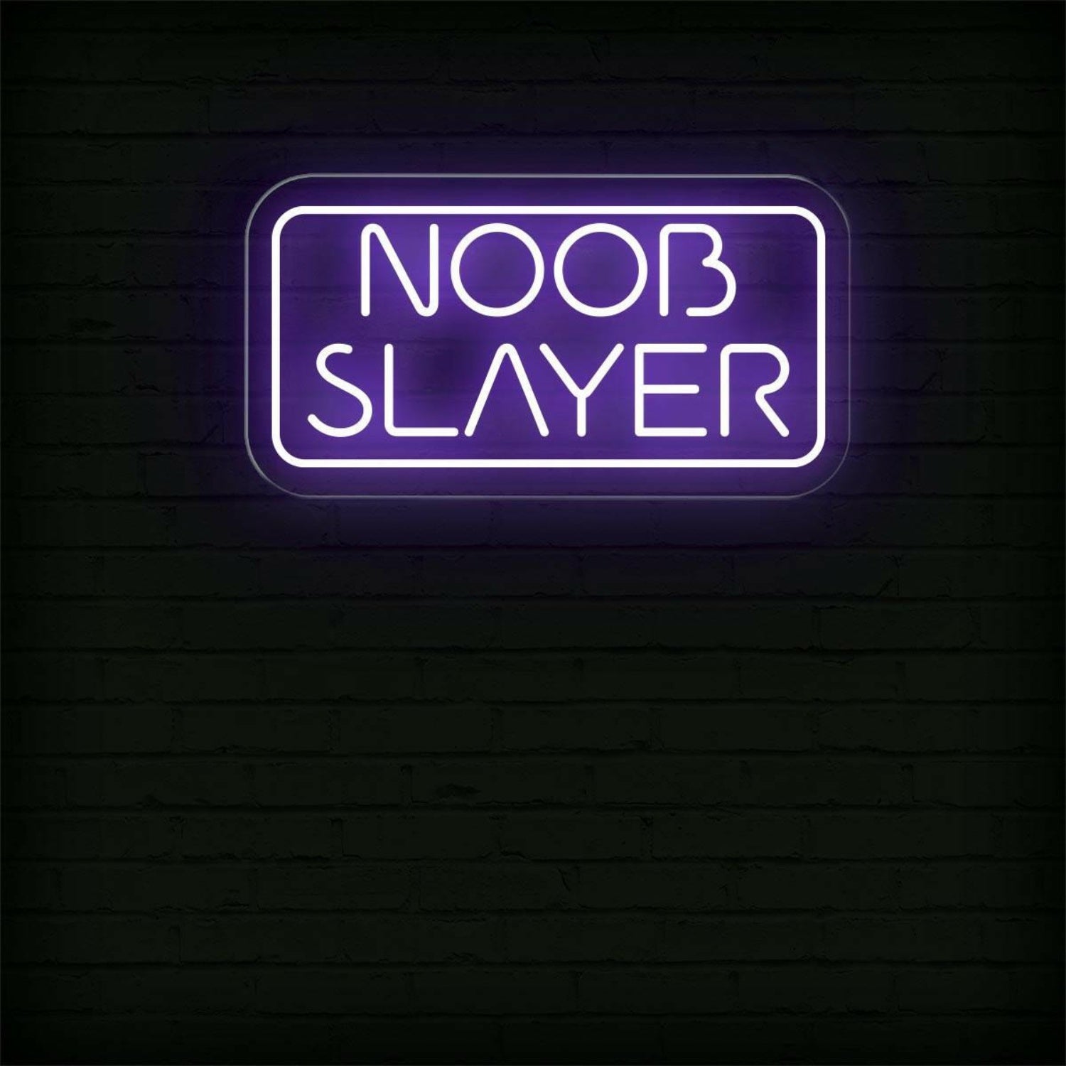 Noob Slayer Warm Orange Led Neon Sign For Gaming Room And Esports Decor | Shineneon