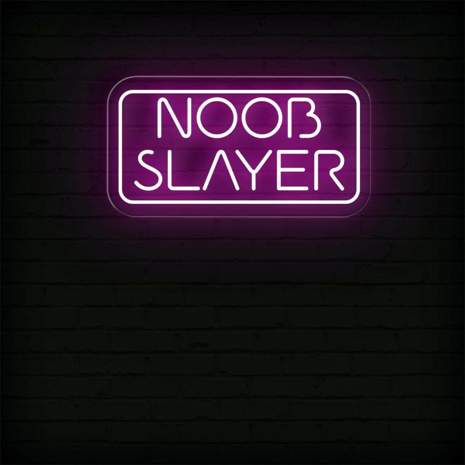 Noob Slayer Warm Orange Led Neon Sign For Gaming Room And Esports Decor | Shineneon