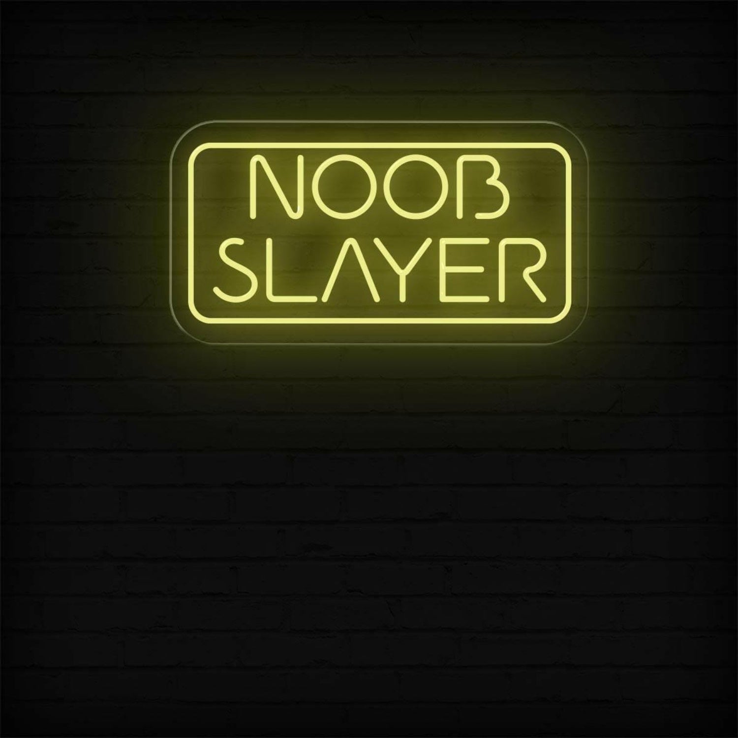 Noob Slayer Warm Orange Led Neon Sign For Gaming Room And Esports Decor | Shineneon
