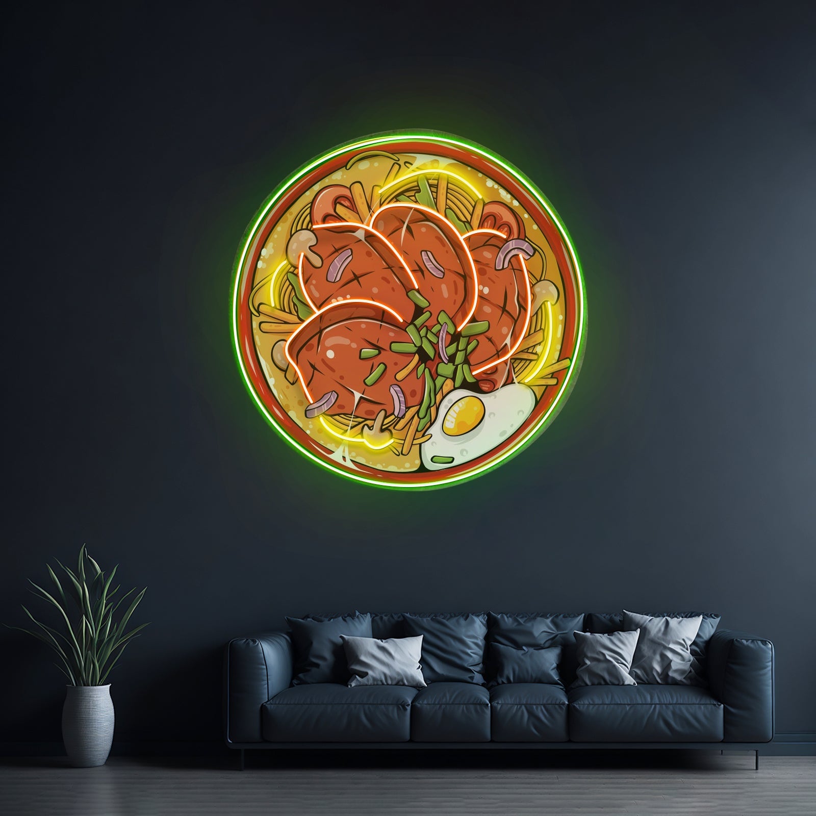 Noodle With Beef Led Neon Sign Light Custom Led Signs - Shineneon