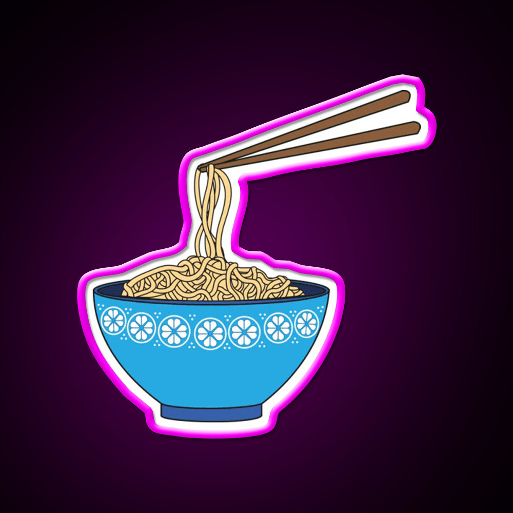 Noodles Led Neon Sign Chinese Food Rgb Color - Shineneon