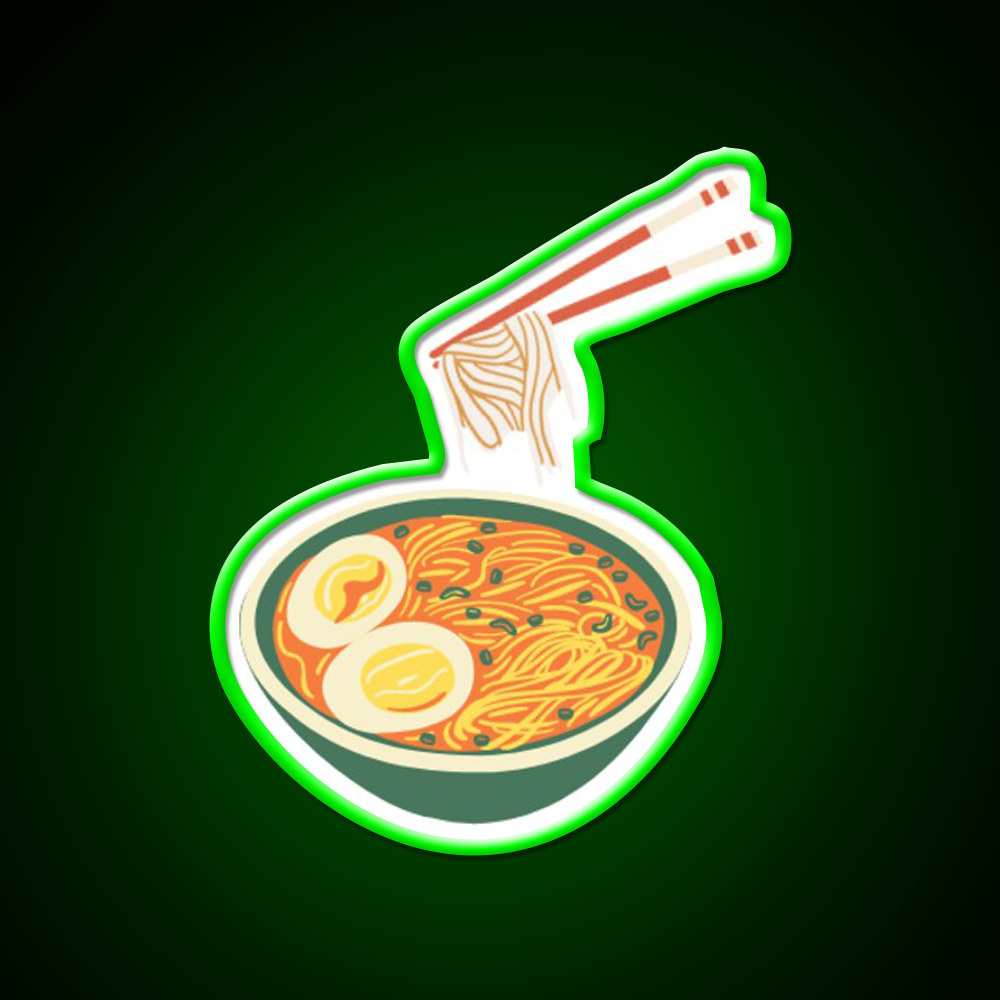 Noodles Led Neon Sign Chinese Food Wall Art Rgb Color