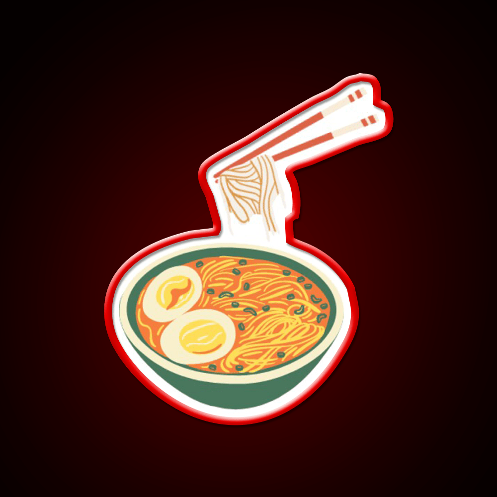 Noodles Led Neon Sign Chinese Food Wall Art Rgb Color - Shineneon