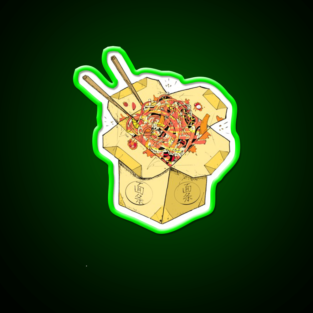 Noodles Takeout Fast Food Led Neon Sign For Burger Place Rgb Color - Shineneon