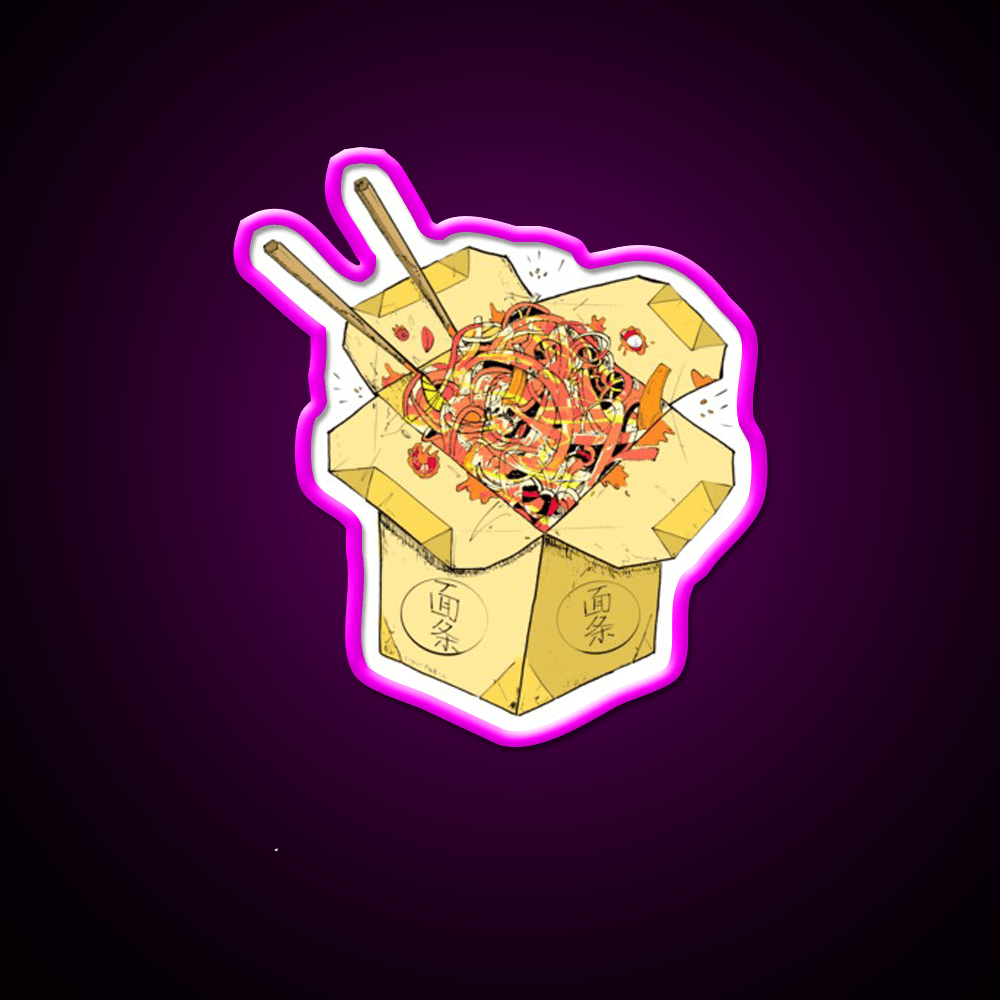 Noodles Takeout Fast Food Led Neon Sign For Burger Place Rgb Color - Shineneon