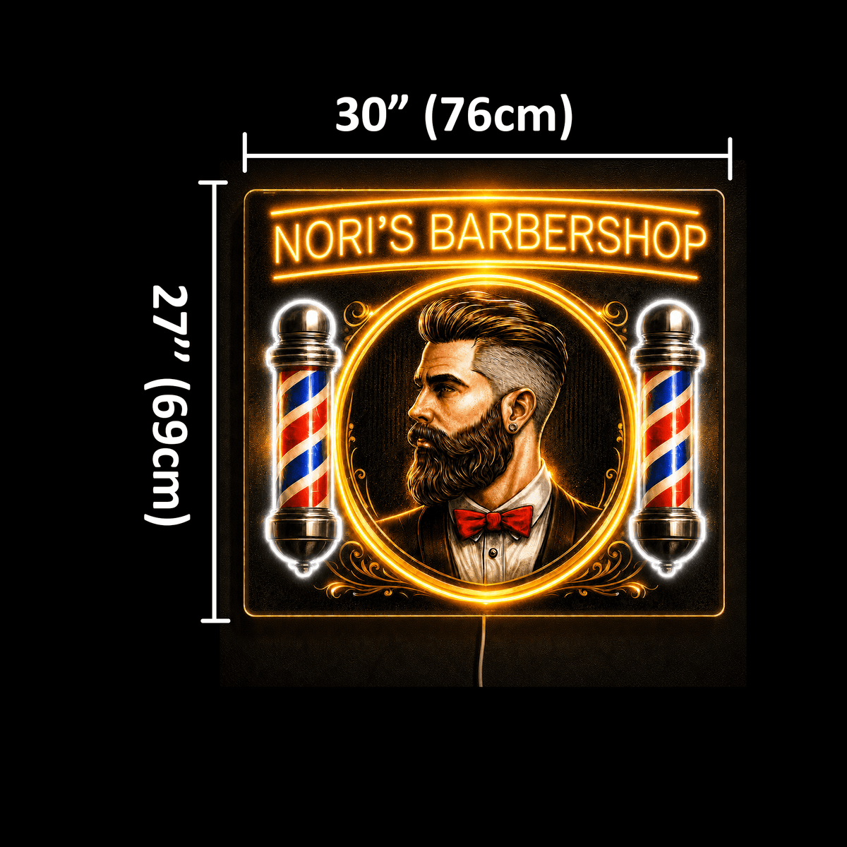 Nori's Barbershop Custom Business LED Neon Sign - Shineneon