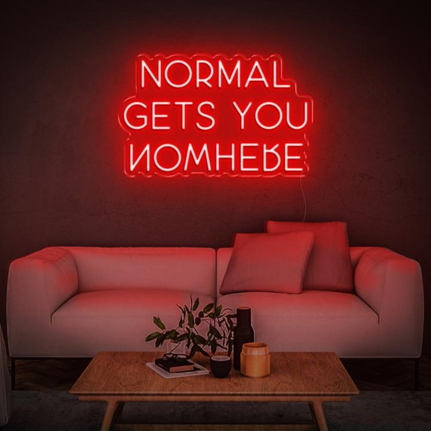 Normal Gets You Nowhere Bright Blue Led Neon Sign Modern Home Wall Decor | Shineneon