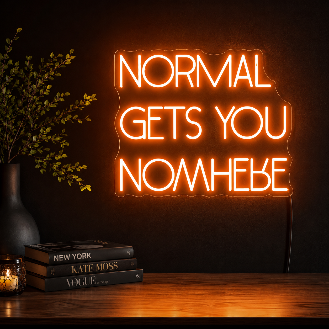Normal Gets You Nowhere Room Decor LED Neon Sign - 02 High-Converting Product Image