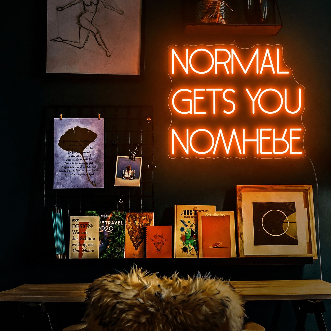 Normal Gets You Nowhere Room Decor LED Neon Sign - Shineneon