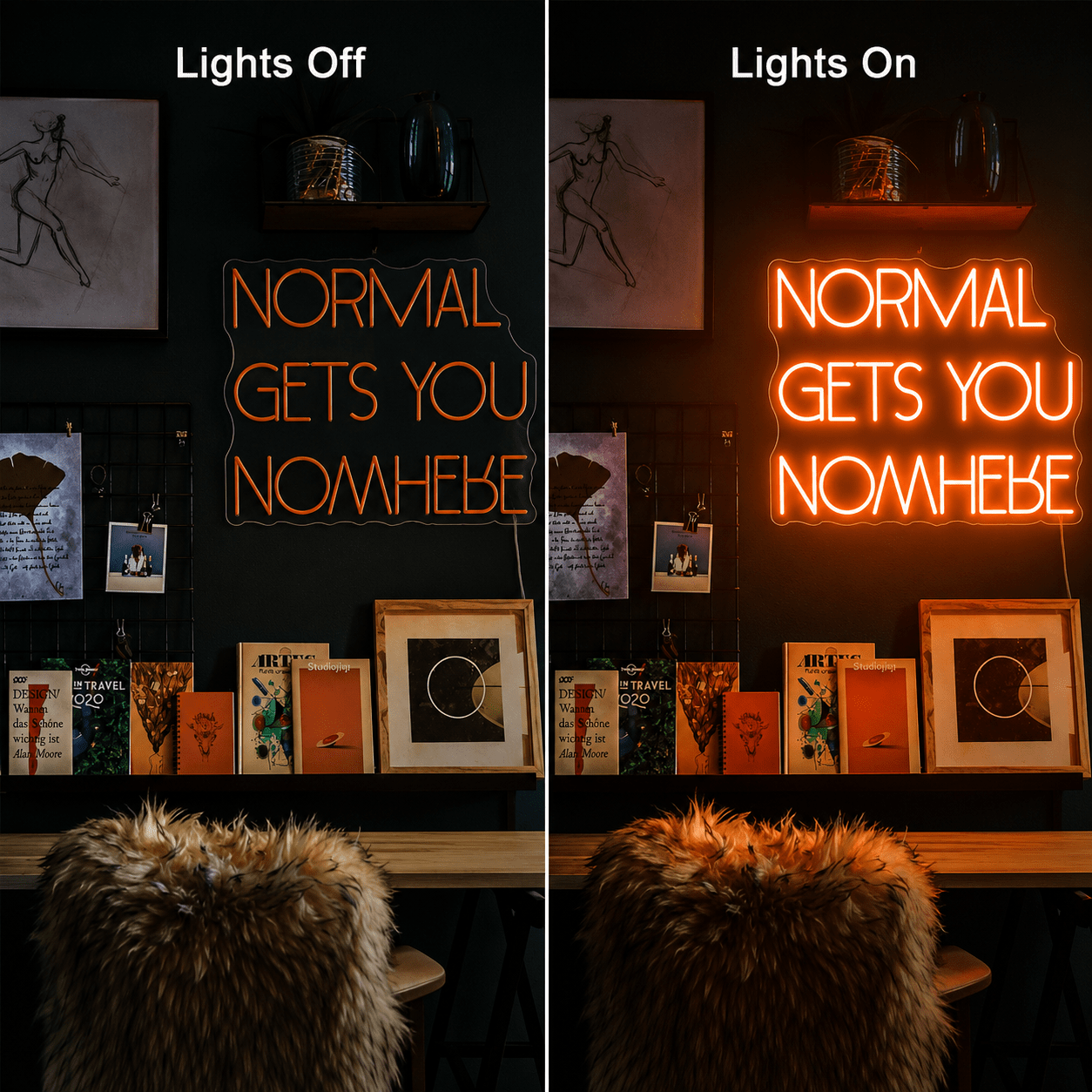 Normal Gets You Nowhere Room Decor LED Neon Sign - Shineneon