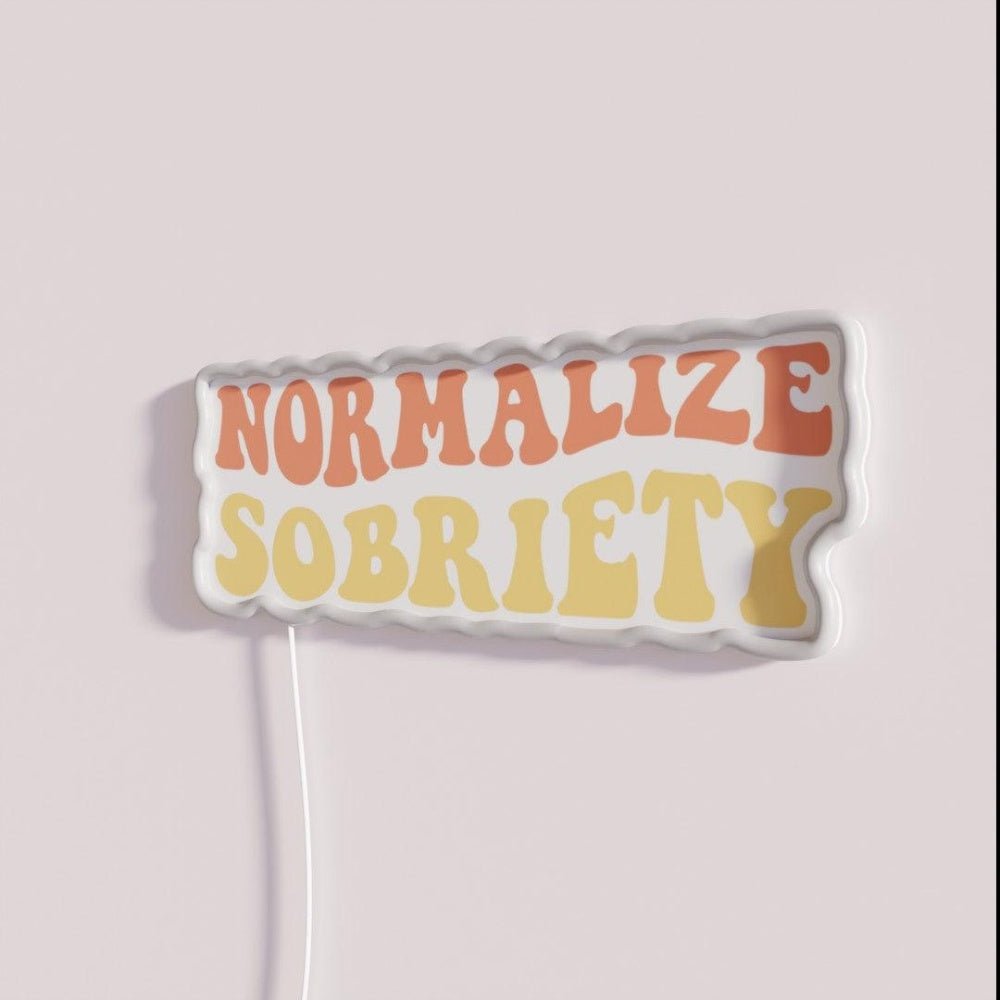 Normalize Sobriety Iv Rgb Led Neon Sign - Shineneon