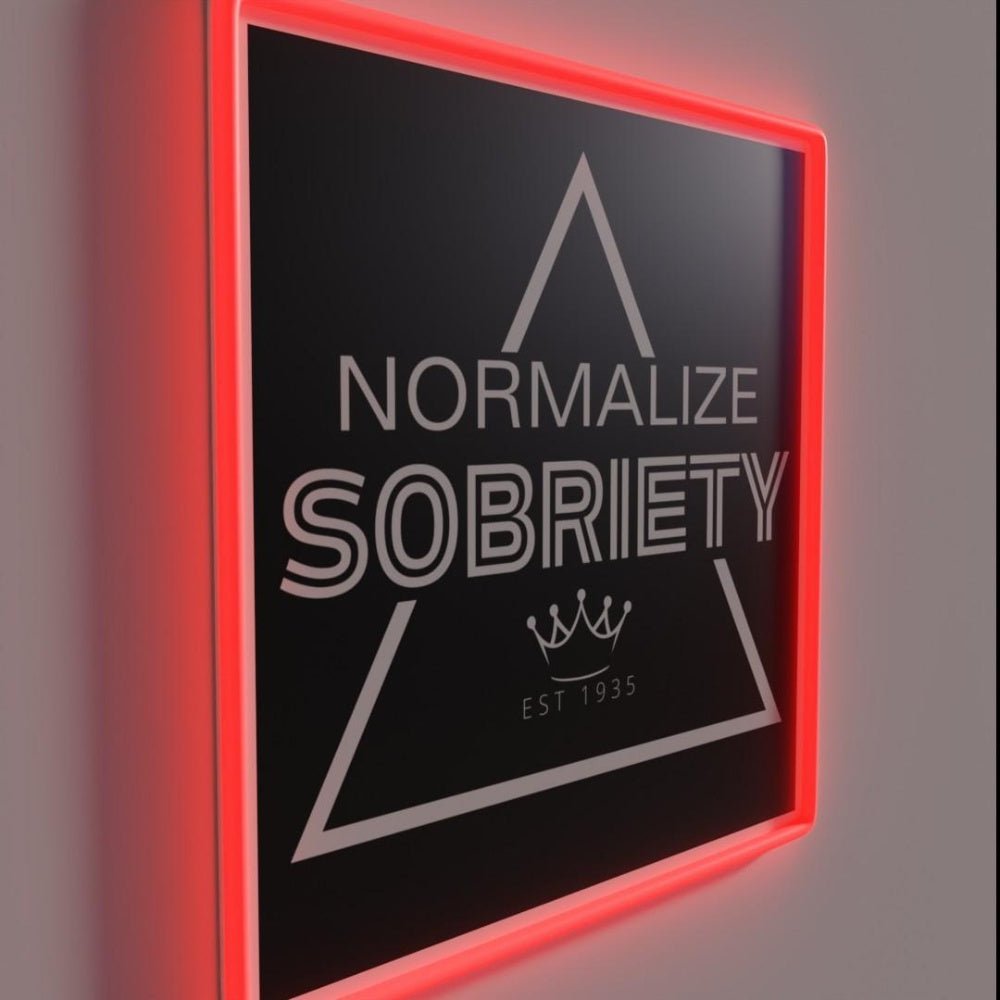 Normalize Sobriety Rgb Led Neon Sign - Shineneon