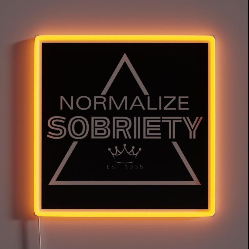 Normalize Sobriety Rgb Led Neon Sign - Shineneon