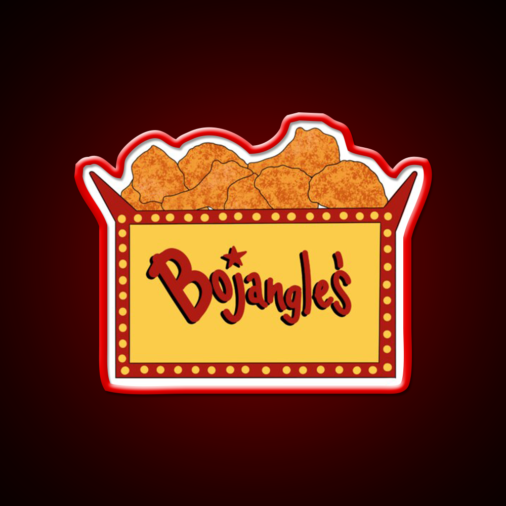 North Carolina Fried Chicken Fast Food Led Neon Sign For Burger Place Rgb Color